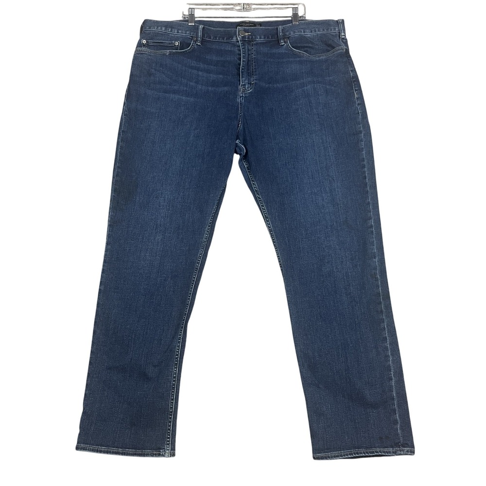 Banana Republic Jeans Mens 44x34 Blue Skinny Fit Stretch Denim Pants Distressed
